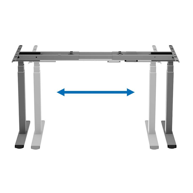 Sit-stand desk frame, dual motor, easy-use controller, grey Home & Living Büro-Ausstattung-2