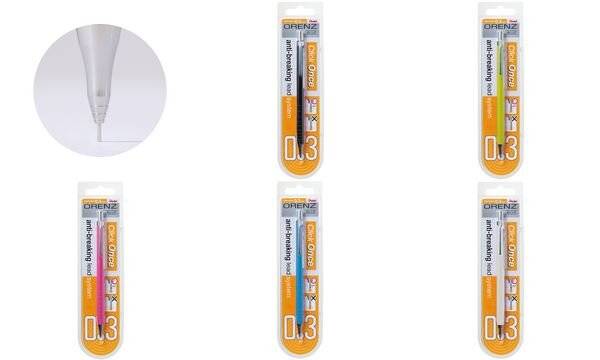 Pentel Openz, Blau, Silber, Metall, Kunststoff, Grau, Rund, Metall, Metall-1