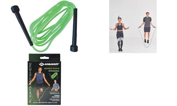 SCHILDKRÖT Springseil Speed Rope, 3,0 m, schwarz/grün (98000593)-1