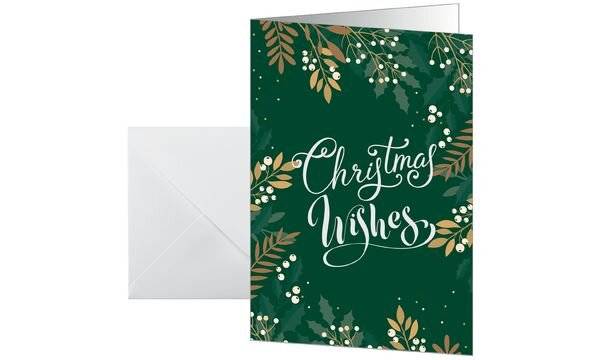 Weihnachtskarte A6 (A5) 250g 25+25 Stück Christmas wishes-2