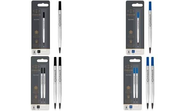 PARKER Rollerballmine QUINK, 0,7 mm, schwarz, 2er Blister (5129530)-0