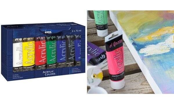 KREUL Acrylfarbe el Greco, 75 ml, 6er-Set (57601508)