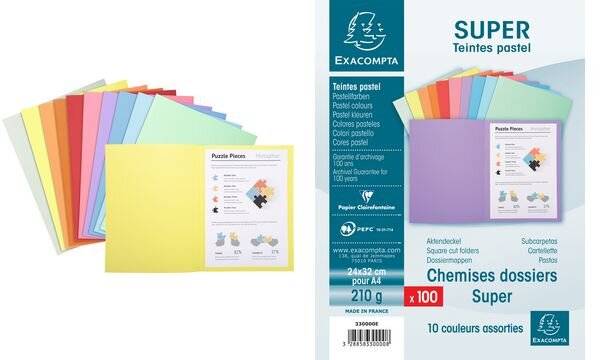 EXACOMPTA Aktendeckel SUPER 250, DIN A4, hellblau-1