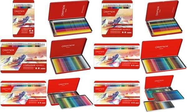 CARAN D'ACHE Buntstifte SUPRACOLOR, 12er Metalletui (86040630)-0