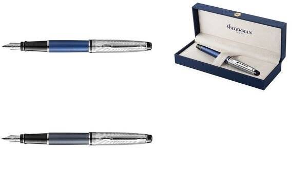 WATERMAN Füllhalter Expert Deluxe, metall - blau C.C. (5128451)-0