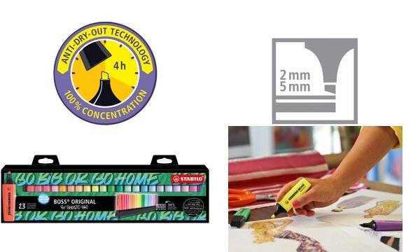 Textmarker Boss Original Tischset by Snooze One VE=23 Stifte-5