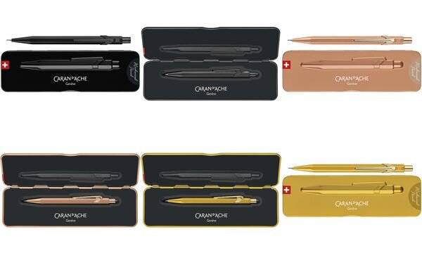 CARAN D'ACHE Druckbleistift 844 Goldbar, 0,7 mm, gold (86040599)-1