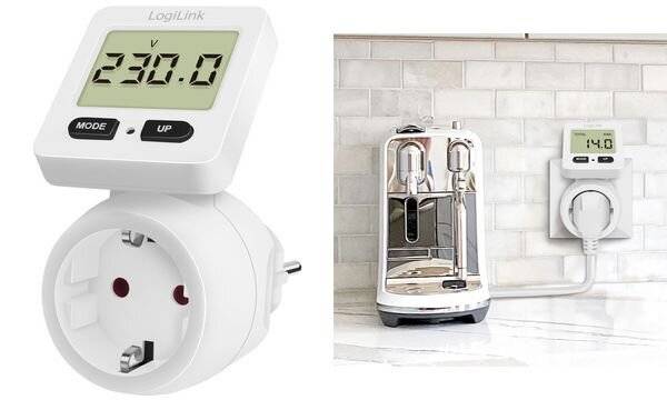 LogiLink Energiekostenmessgerät mit rotierbarem Display Home & Living Smart Plug&Play-5