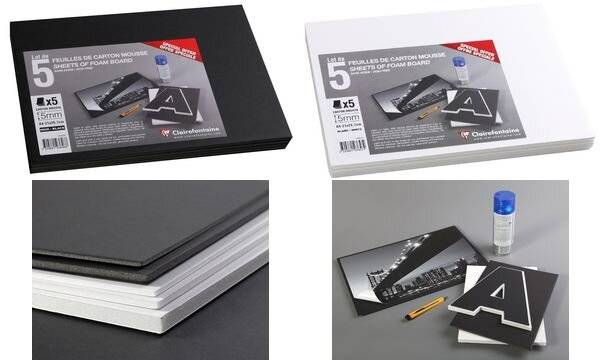 Clairefontaine Foam Board, 210 x 297 mm (A4), 5 mm, schwarz (87002183)