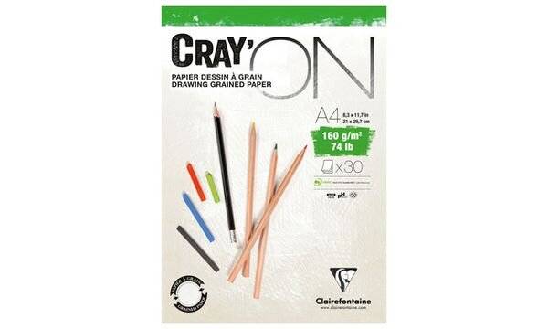 Clairefontaine Zeichenpapierblock "CRAY'ON", DIN A3 (87000611)