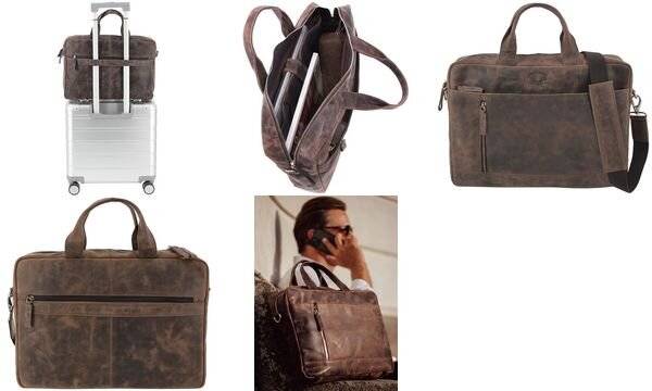 PRIDE&SOUL Notebook-Tasche RAILEY, Leder, braun (5318181)-0