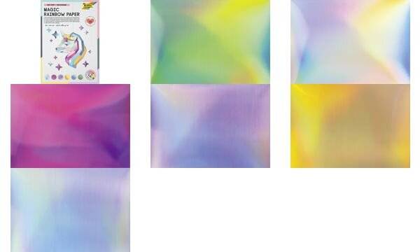 folia Regenbogen-Papier Block MAGIC RAINBOW, 240 x 340 mm (57907181)-0