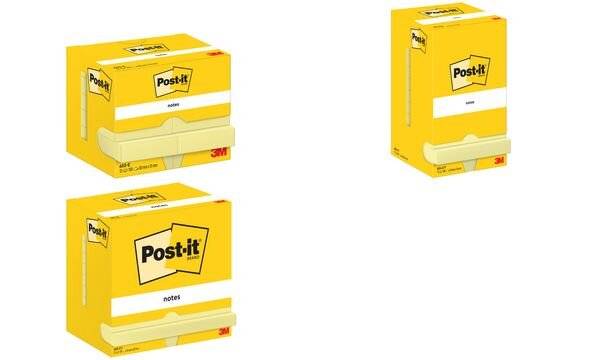 Post-it Haftnotiz 656-CY 51x76mm 100Bl gelb12 St./Pack.-2