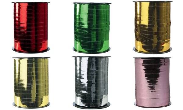 Clairefontaine Geschenkband auf Spule, metallic, altrosa (87002074)