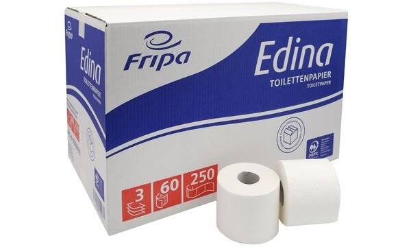 Toilettenpapier Edina 1016000 3lg 60x250 Stück-1