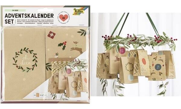 folia Adventskalender 24 Adventstütchen OH DEER (57907197)-0