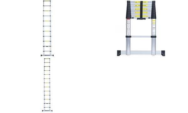 pavo Alu-Teleskopleiter, ausziehbar, 11 Stufen (7300219)-2