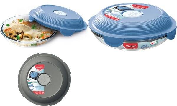 Maped PICNIK Mikrowellen-Teller CONCEPT, aus Glas, grau (82870605)-1