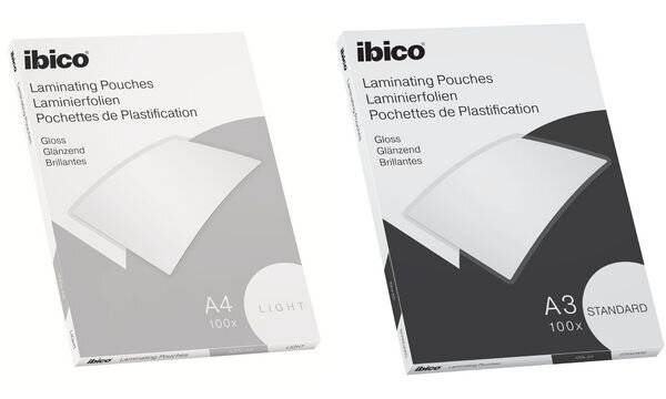 ibico Basics Laminierfolientasche, DIN A4, glänzend, 150 mic-1