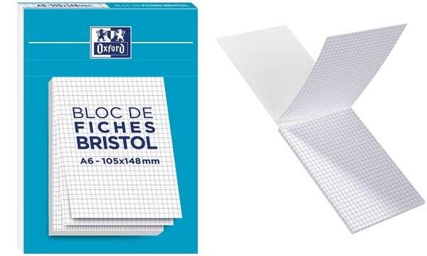 Oxford Karteikarten, DIN A6, kariert, weiß (61835369)