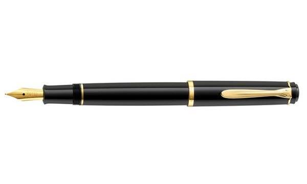 Pelikan Füllhalter P 200, schwarz, Federbreite: F-4