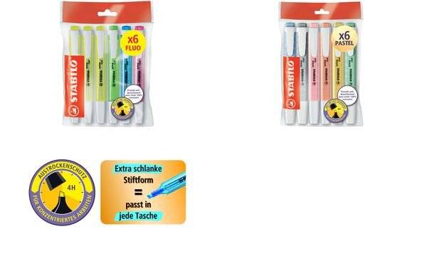 STABILO Textmarker swing cool PASTEL, 6er Ecopack-1