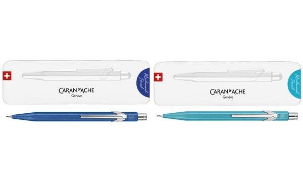 CARAN D'ACHE Druckbleistift 844 Colormat-X, 0,7 mm, blau (86040667)-1