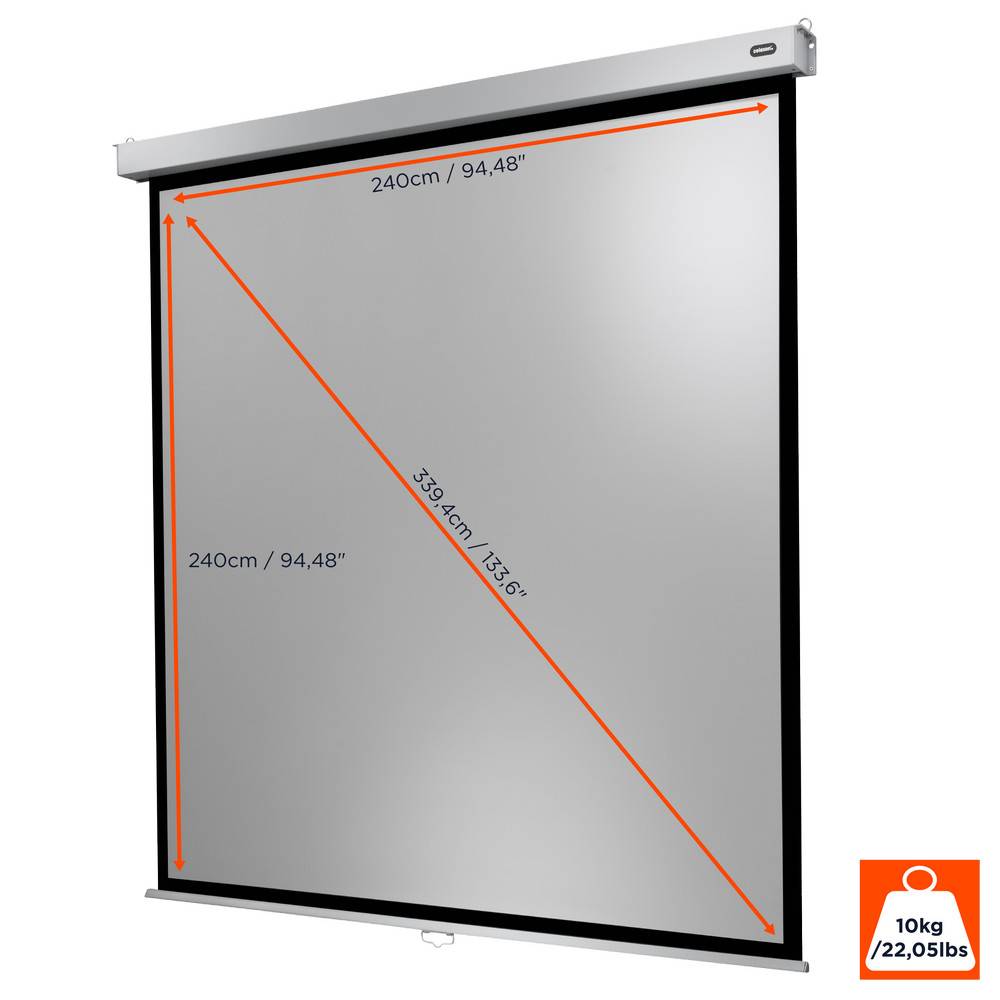 celexon Leinwand Rollo Professional Plus 240 x 240 cm - 134"-1