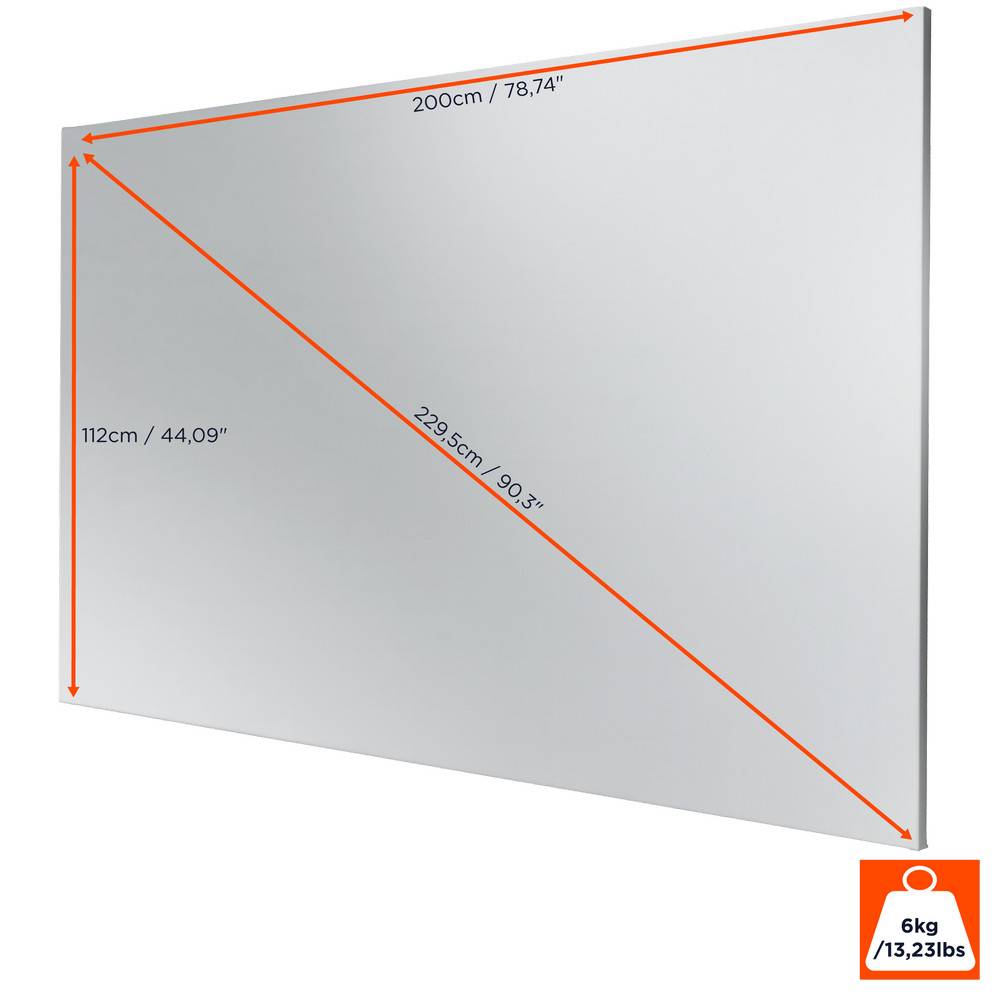 celexon Rahmenleinwand Expert PureWhite 200 x 112 cm-1