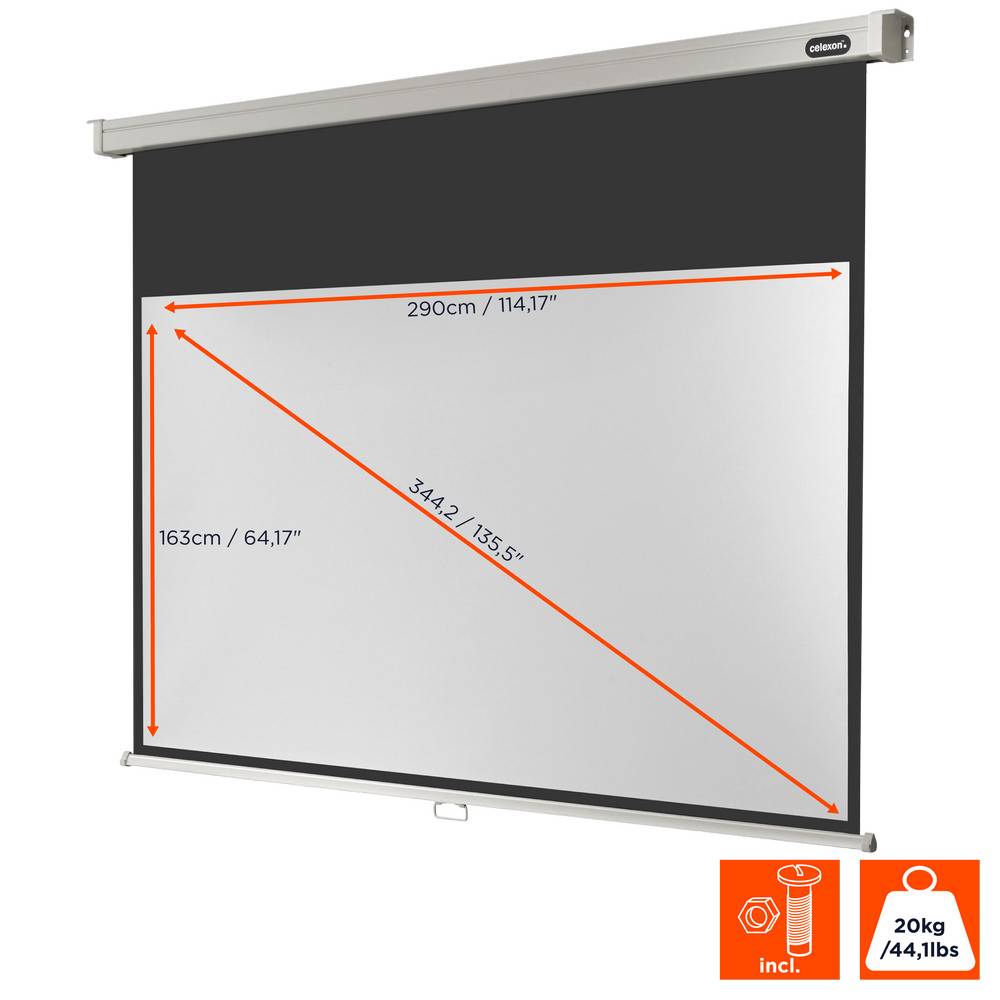 celexon Leinwand Rollo Professional 300 x 169 cm - 136"-2
