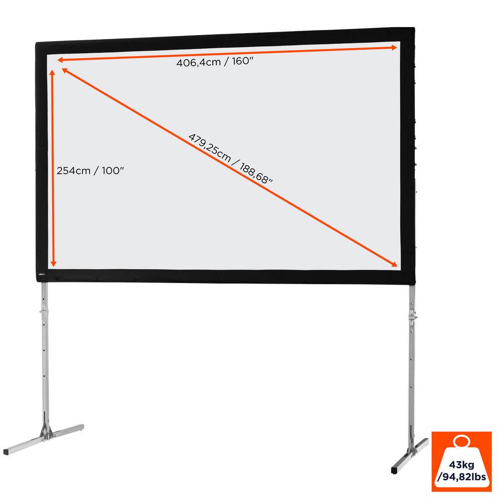 celexon Faltrahmen Leinwand Mobil Expert 406 x 254 cm, Frontprojektion-2