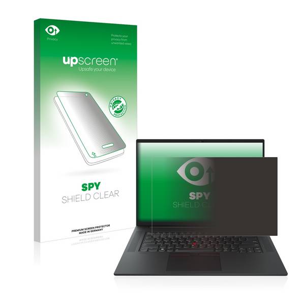 upscreen Blickschutzfolie für Lenovo ThinkPad P1 Gen 5 16" Anti-Spy Privacy Blaulichtschutz Sichtschutzfolie