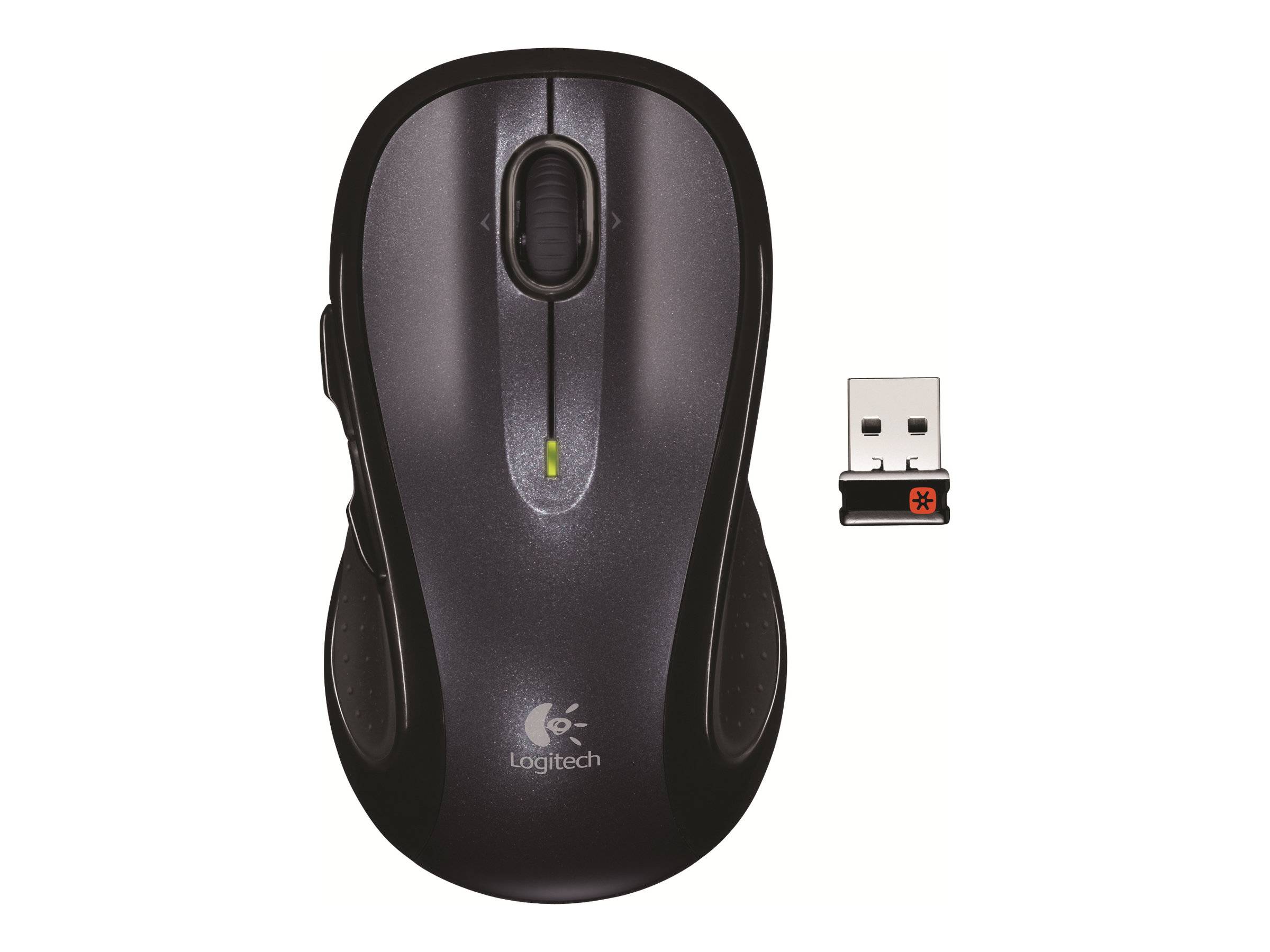 Logitech M510 - Maus - Für Rechtshänder - Laser - 5 Tasten - kabellos - 2.4 GHz - kabelloser Empfänger (USB)-0