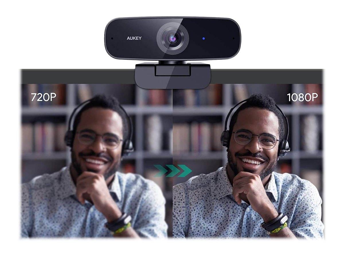 Aukey PC-W3 - Webcam - Farbe - 2 MP - 1920 x 1080-2