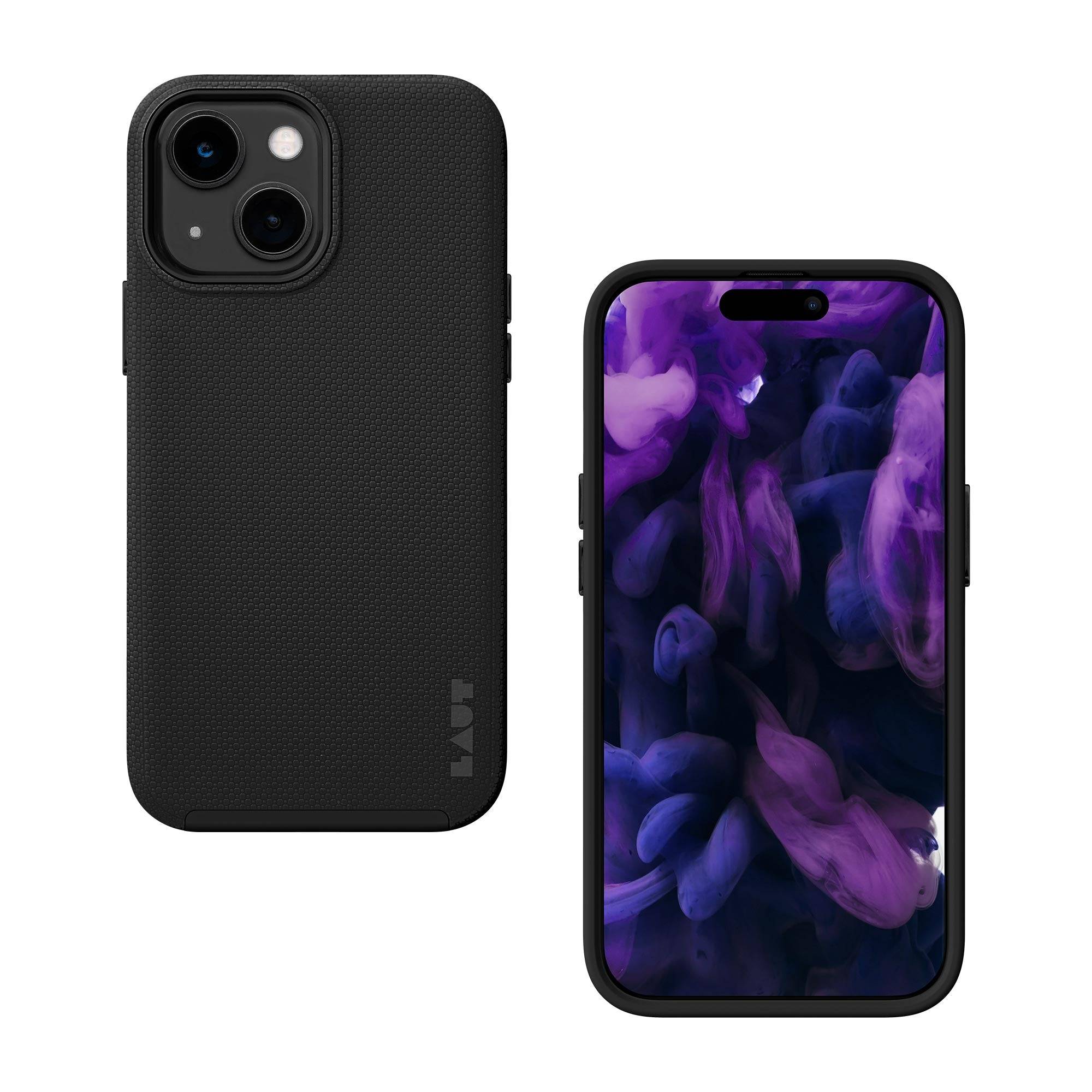 LAUT INTERNATIONAL - LAUT SHIELD Hülle kompatibel mit der iPhone 15 Serie, Cover, Apple, iPhone 15, 15,5 cm (6.1"), Schw-2