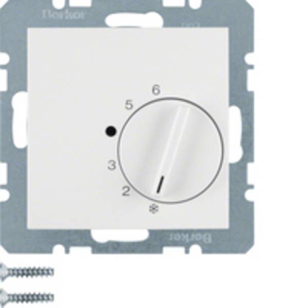 BERKER - Hager 20268989, Rotary switch, Weiß, 250 V, 50 - 60 Hz