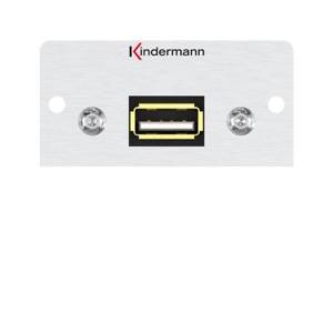 Kindermann Konnect 50 alu - Modulares Faceplate-Snap-In-2