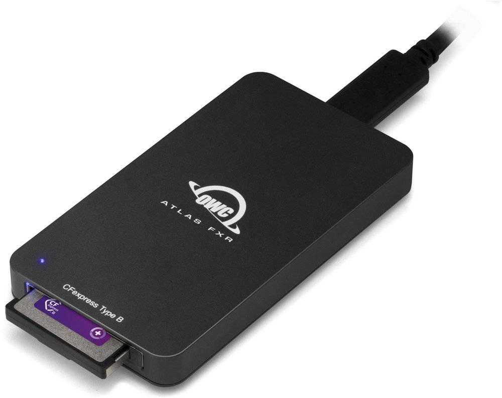 OWC Atlas FXR, CFexpress, Schwarz, 40000 Mbit/s, Thunderbolt 3/USB 3.2 Gen 2 (3.1 Gen 2), 50 mm, 90 mm-0
