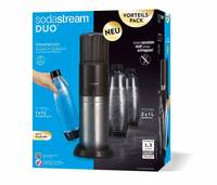 SodaStream DUO, Schwarz, Edelstahl, Glas, 1 l, 60 l, 155 mm, 280 mm-0
