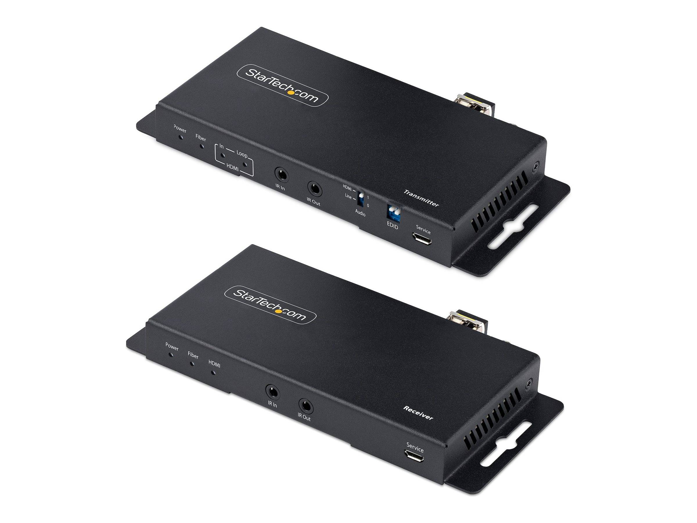 StarTech.com 4K HDMI over Fiber Extender Kit, 4K 60Hz up to 3300ft/1km (Single Mode)-0