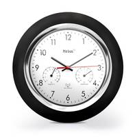 Mebus 19453, Wand, Digitale Uhr, Rund, Schwarz, Weiß, Kunststoff, Kunststoff-0