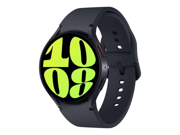 Samsung Galaxy Watch6 - 44 mm - intelligente Uhr mit Sportband - Graphit - Bandgröße: M/L - Anzeige 3.73 cm (1.5"")