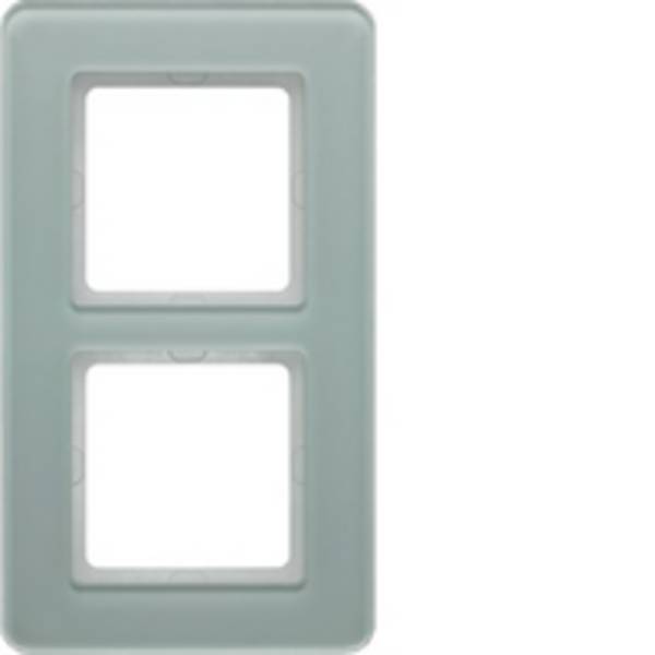 Berker 10126079, Weiß, Glas, Kunststoff, Schraubenlos, Berker, Q.7, 95,2 mm