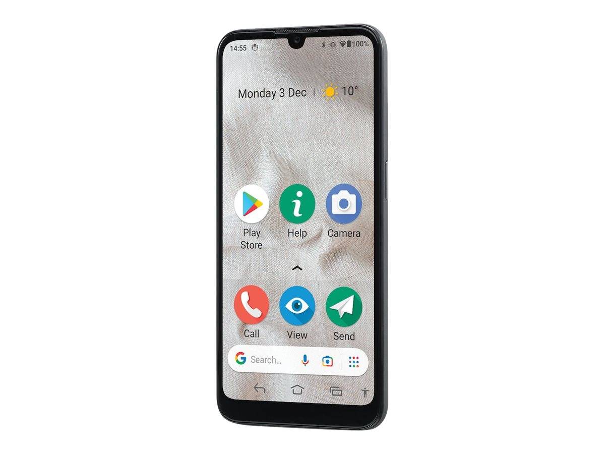 Doro 8100, 15,5 cm (6.1 Zoll), 2 GB, 32 GB, 13 MP, Android 10 Go edition, Grau-1