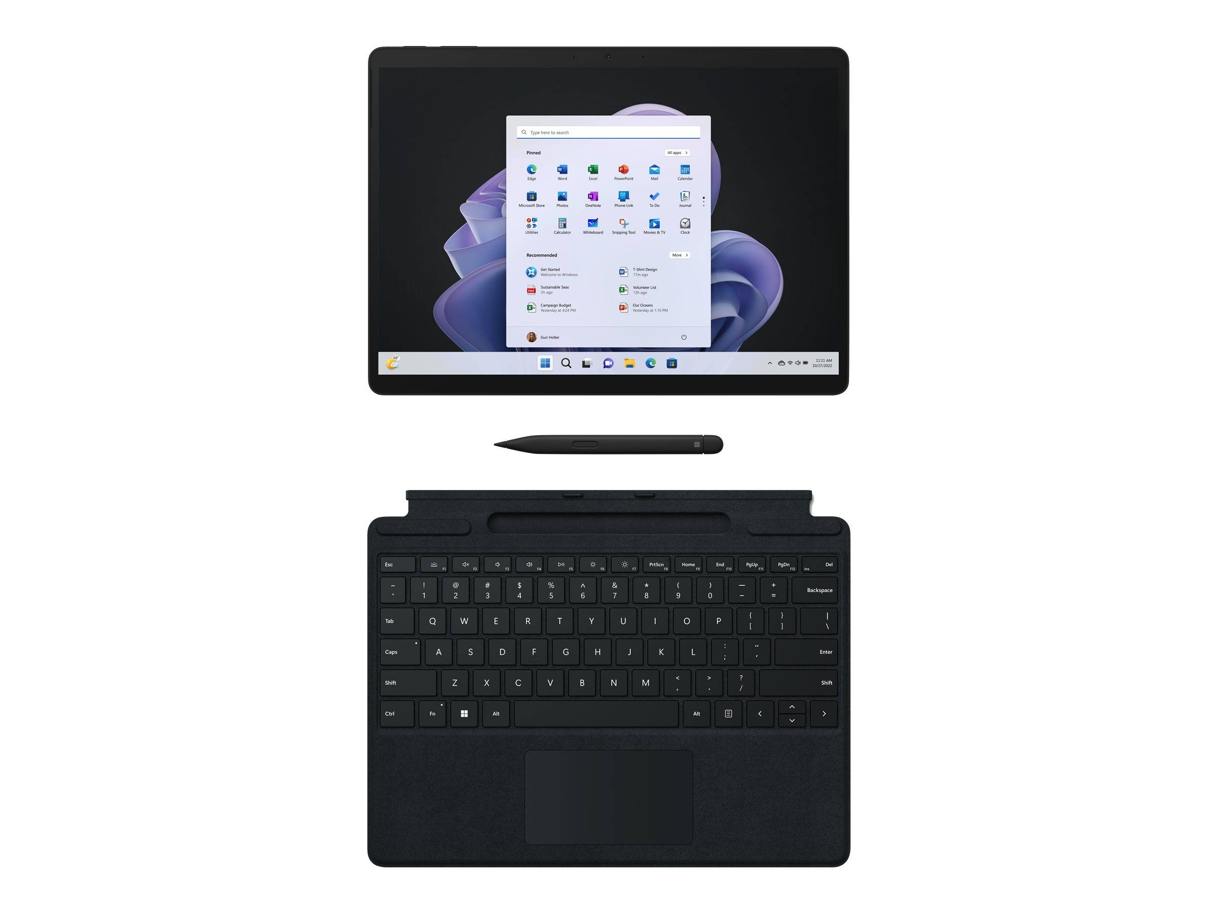 Microsoft Surface Pro 9 - Tablet - Intel Core i7 1255U / 1.7 GHz - Evo - Win 11 Home - Intel Iris Xe Grafikkarte - 16 GB-1