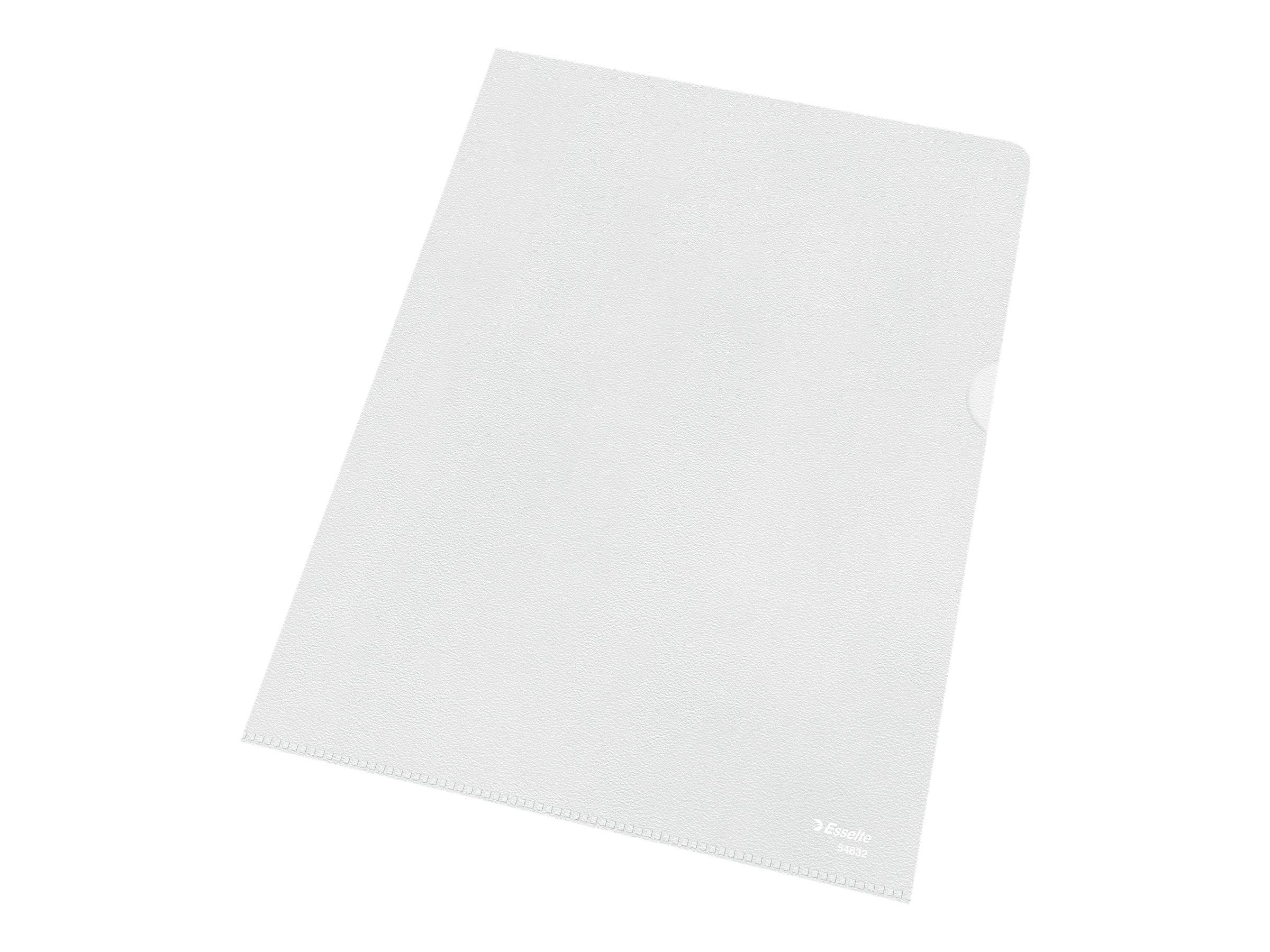 ESSELTE LEITZ - Esselte Standard Plus - L-förmiger Ordner - für A4 - Kapazität: 40 Blätter - durchsichtig (Packung mit 1-0