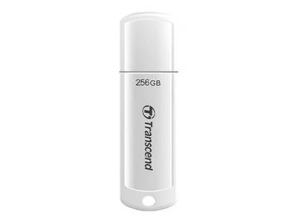 Transcend JetFlash 730 - USB-Flash-Laufwerk - 256 GB - USB 3.1 Gen 1 - weiß