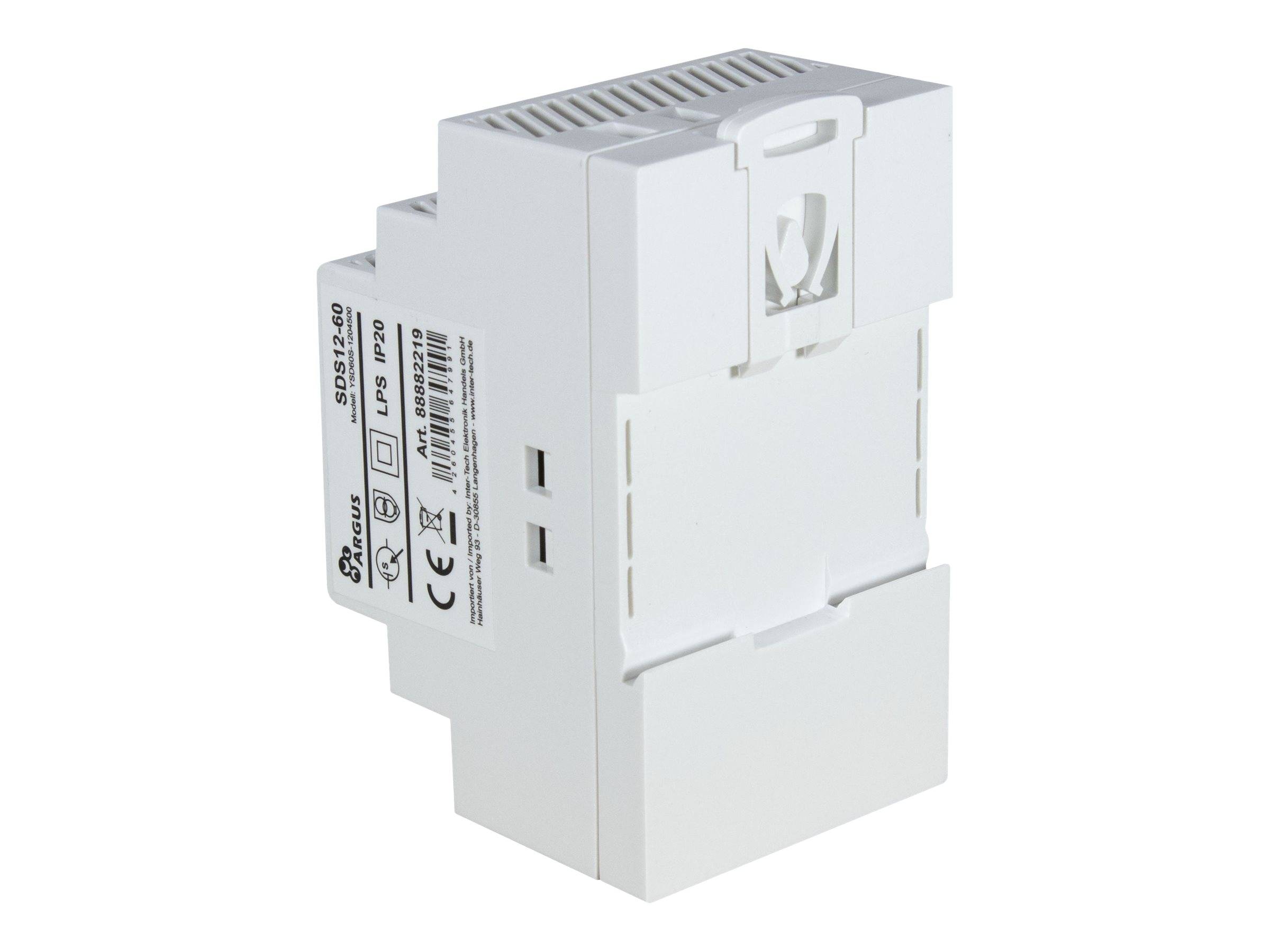 Inter-Tech Argus Hutschienennetzteil SDS12-60 (wei, 12 Volt, 54 Watt) Netzteile-1