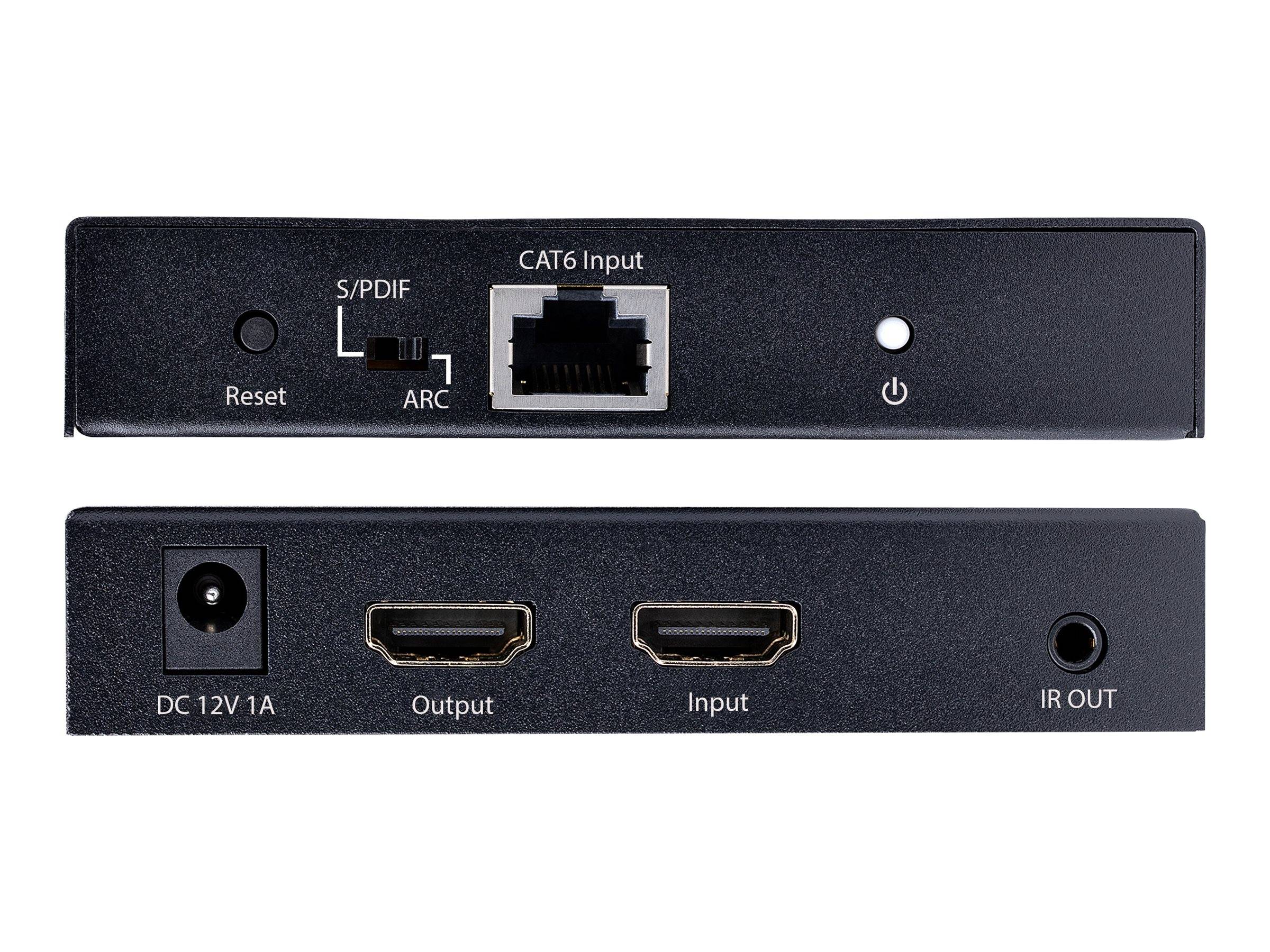 StarTech.com 4K HDMI Extender Over CAT5/CAT6 Cable, 4K 60Hz HDR Video Extender, Up to 230ft (70m)-1