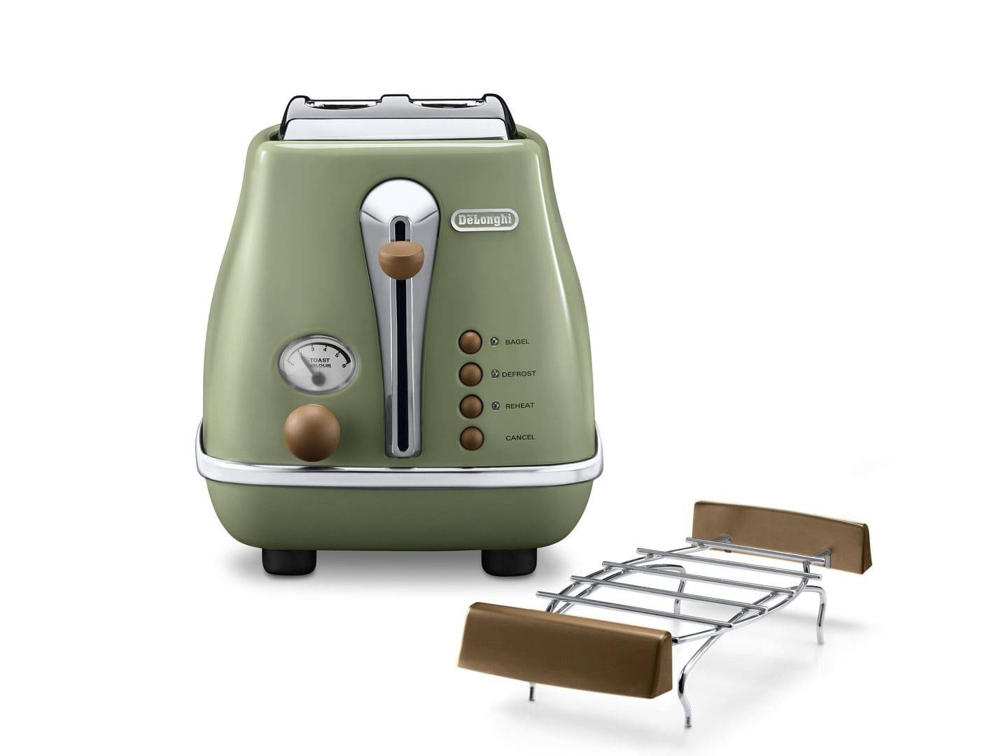 DE LONGHI - De'Longhi Icona Vintage CTOV 2103.GR - Toaster-2